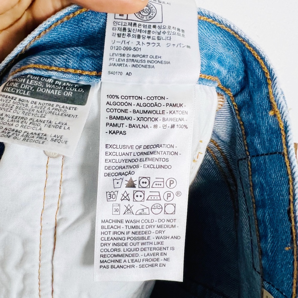 NEW Levi’s Premium 501 High Rise Distressed Shorts - Picture 9 of 12